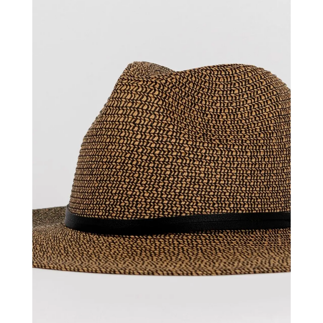 Rusty Gisele Straw Hat Black / Caramel S / M 