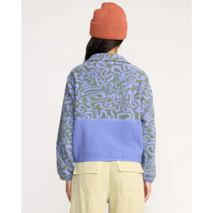 Billabong A / Div Rock Jetty Mock Neck Zip Sherpa Fleece