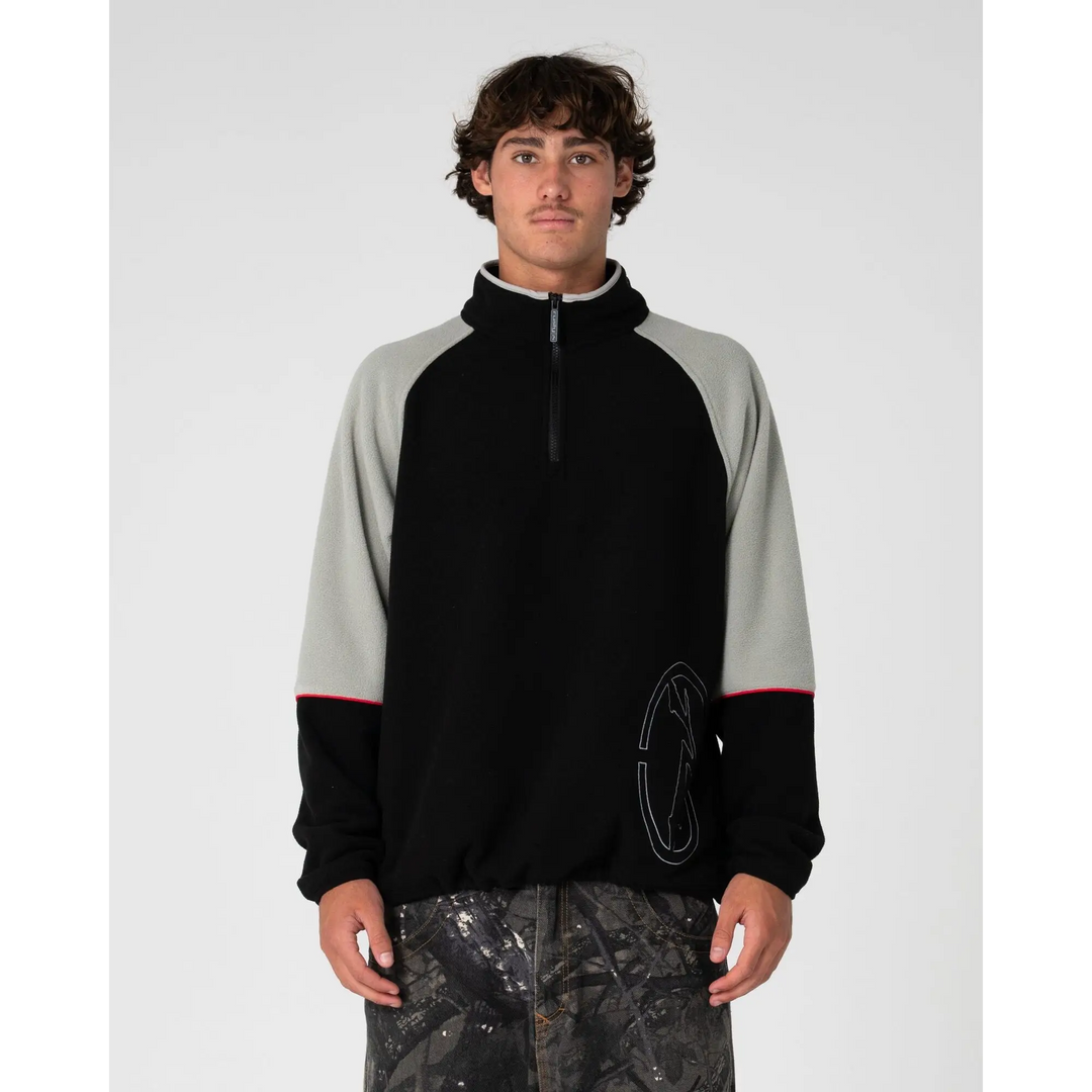 Rusty Tectonic Quarter Zip Polar Fleece