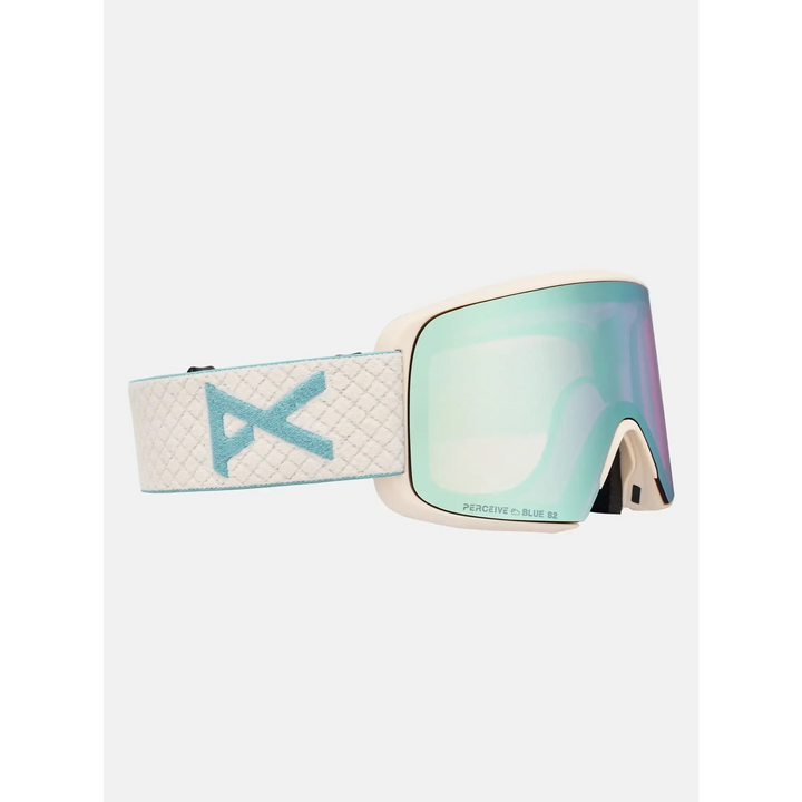 Anon M6S Goggles + Bonus Lens + MFI® Face Mask Oat / Perceive Variable Blue / Cloudy Pink 