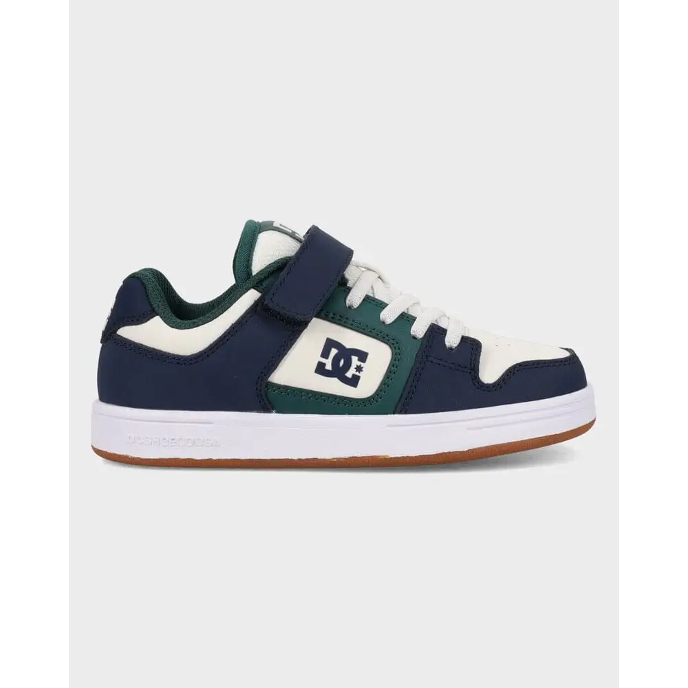 DC Manteca 4 V Youth Shoes - Navy / White / Green 
