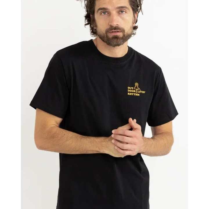 Rhythm Outdoor Livin T-Shirt Black S 