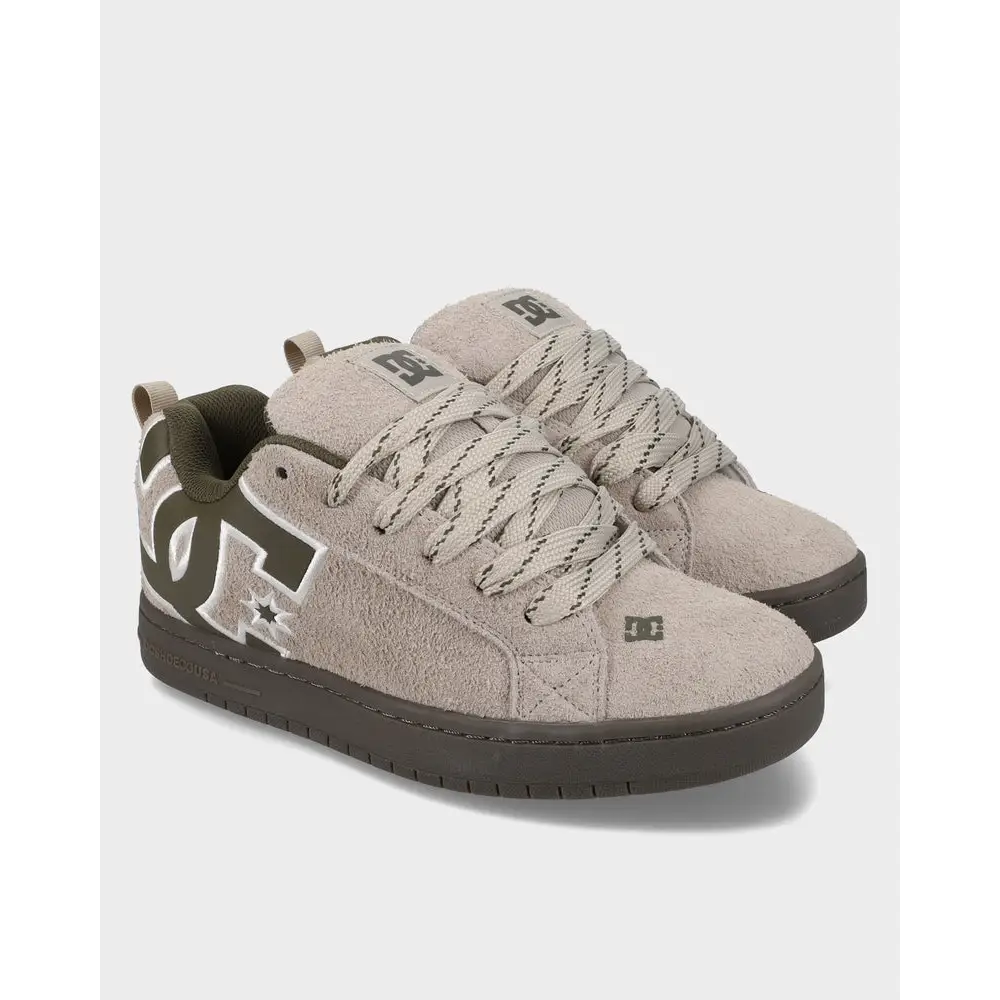 DC Court Graffik SE Shoes - Taupe / Olive