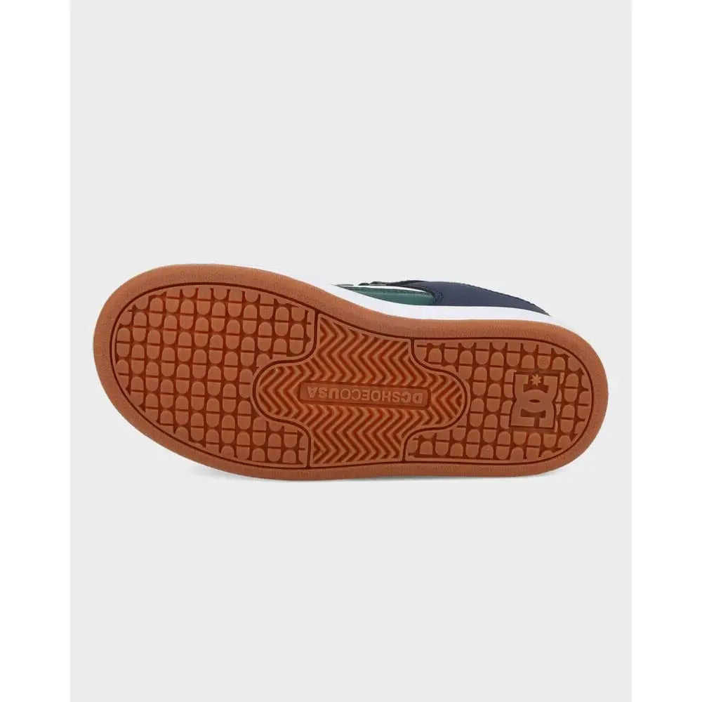 DC Manteca 4 V Youth Shoes - Navy / White / Green 