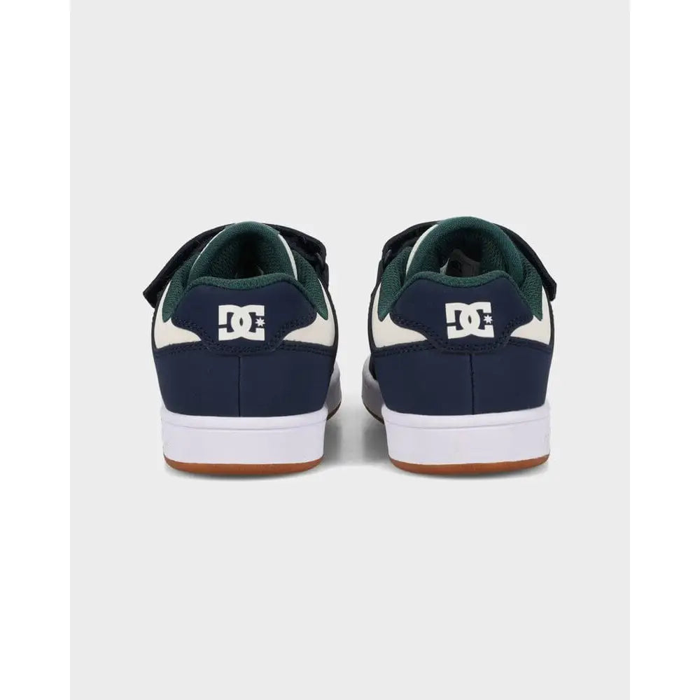 DC Manteca 4 V Youth Shoes - Navy / White / Green 