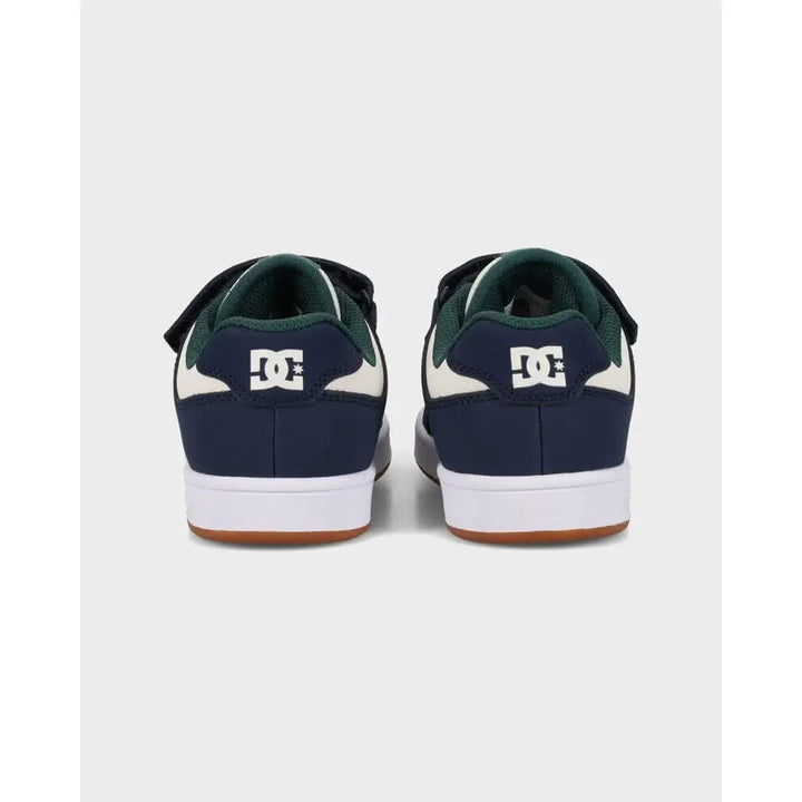 DC Manteca 4 V Youth Shoes - Navy / White / Green 