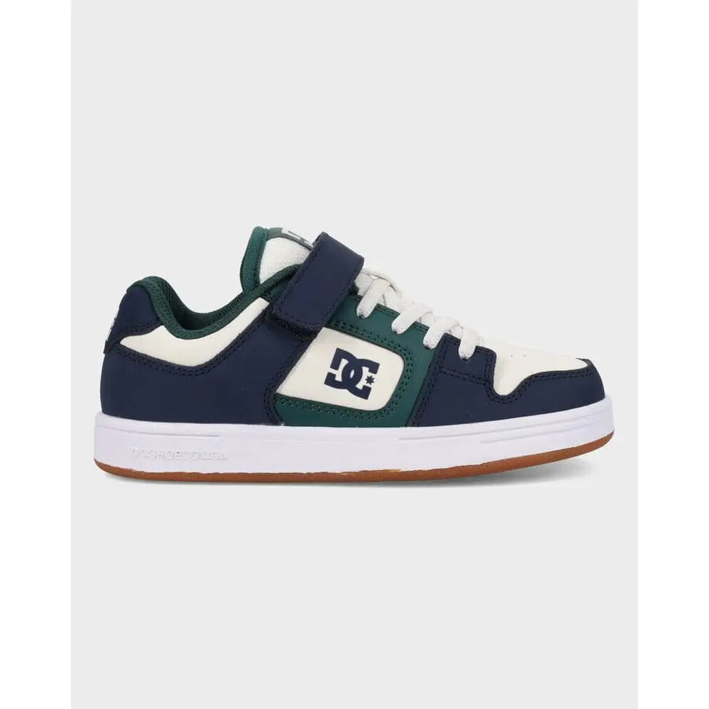 DC Manteca 4 V Youth Shoes - Navy / White / Green 