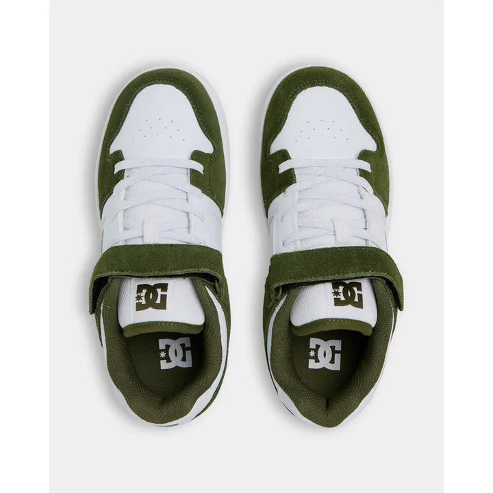 DC Manteca 4 V Youth Shoes - Olive / White / Gum