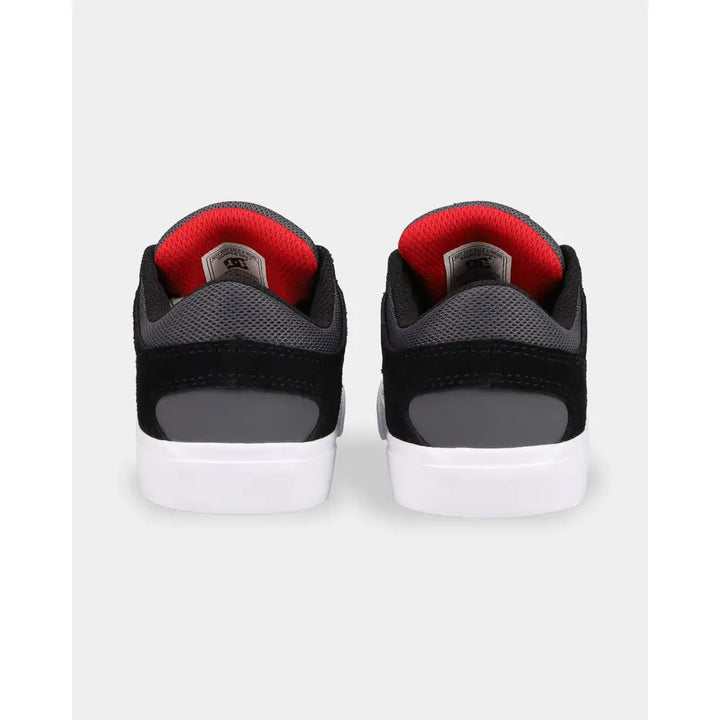 DC Onyx Youth Skate Shoes - Black / Grey / Red