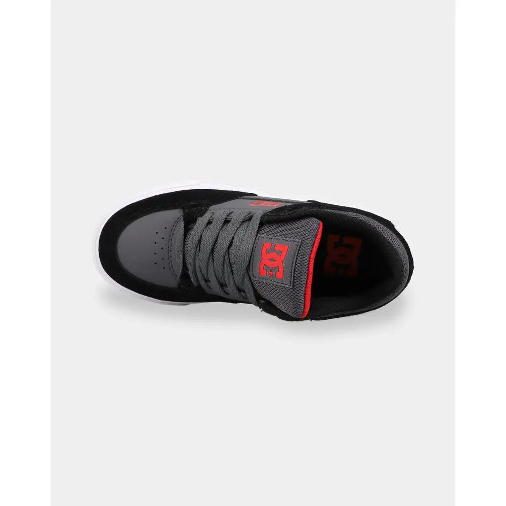 DC Onyx Youth Skate Shoes - Black / Grey / Red