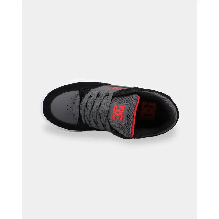 DC Onyx Youth Skate Shoes - Black / Grey / Red