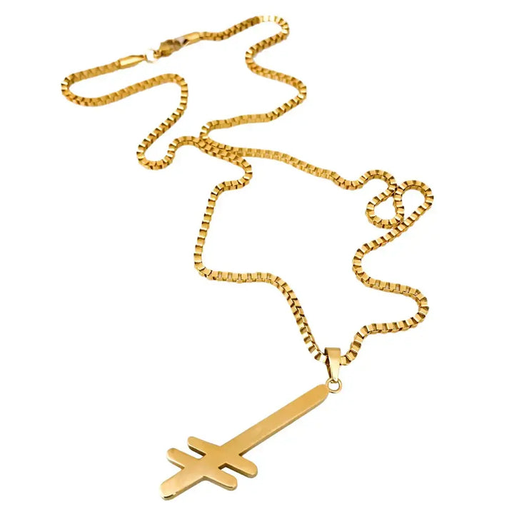 Deathwish Gang Logo Gold Necklace