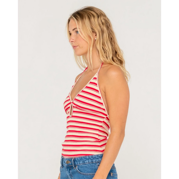 Rusty Emma Cut Out Halter Neck Top 