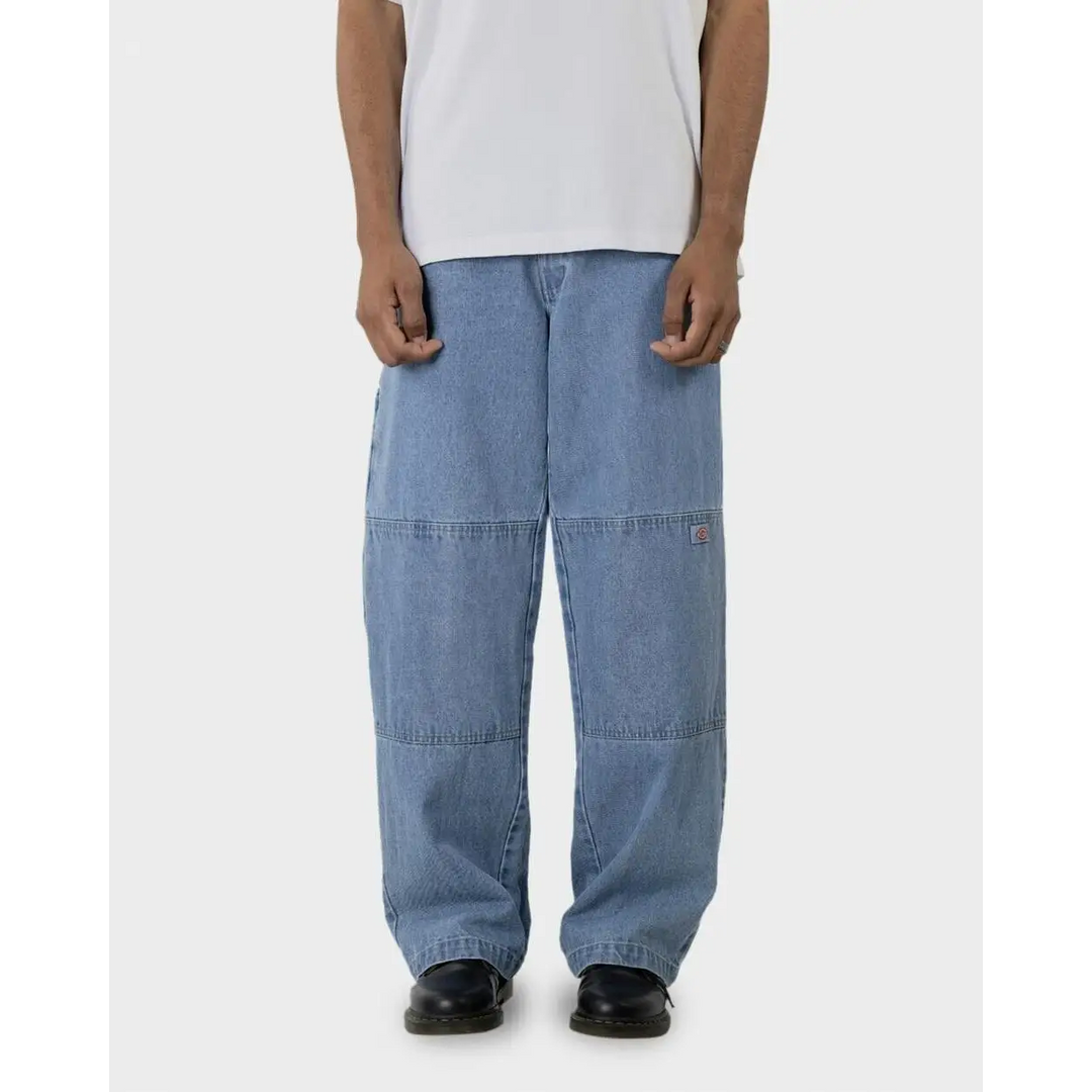 Dickies 852 Baggy Fit Double Knee Denim Jean Light Indigo 28 