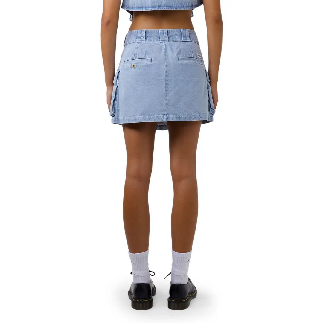 Dickies 874 Light Denim Cargo Mini Skirt 