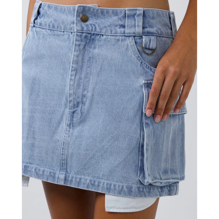 Dickies 874 Light Denim Cargo Mini Skirt 