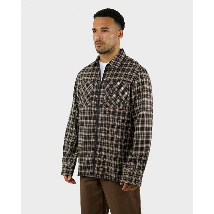 Dickies Brownsville Relaxed Fit Zip Shirt 