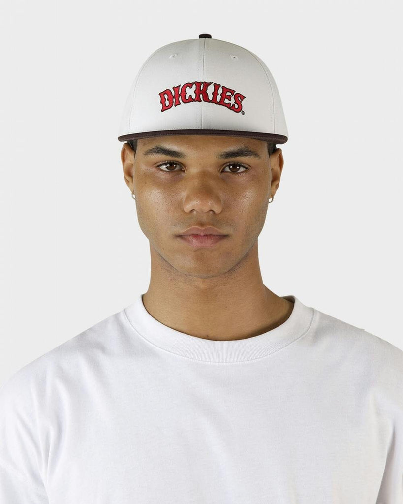 Dickies Old Saloon 6 Panel Snapback Cap Bone 