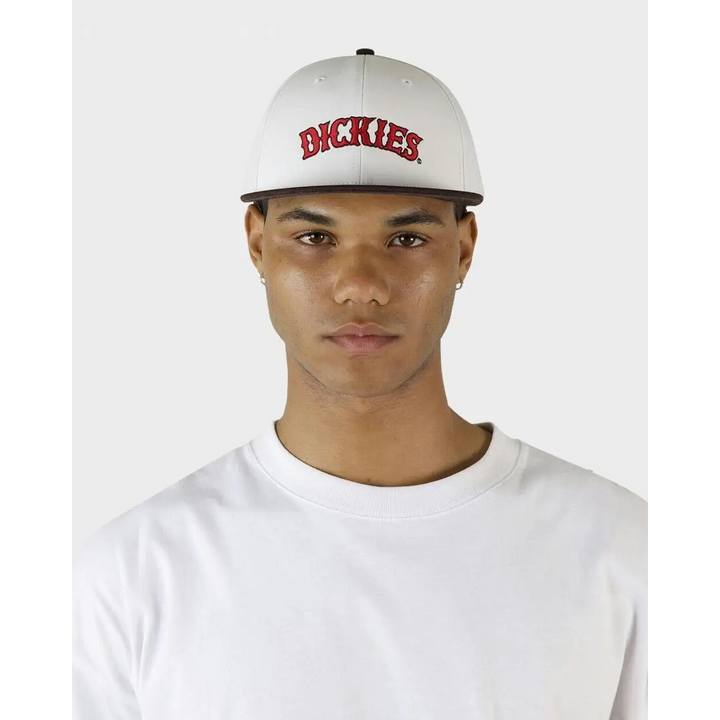 Dickies Old Saloon 6 Panel Snapback Cap Bone 