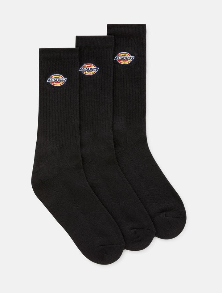 Dickies Valley Grove 3 Pack Socks - Black 