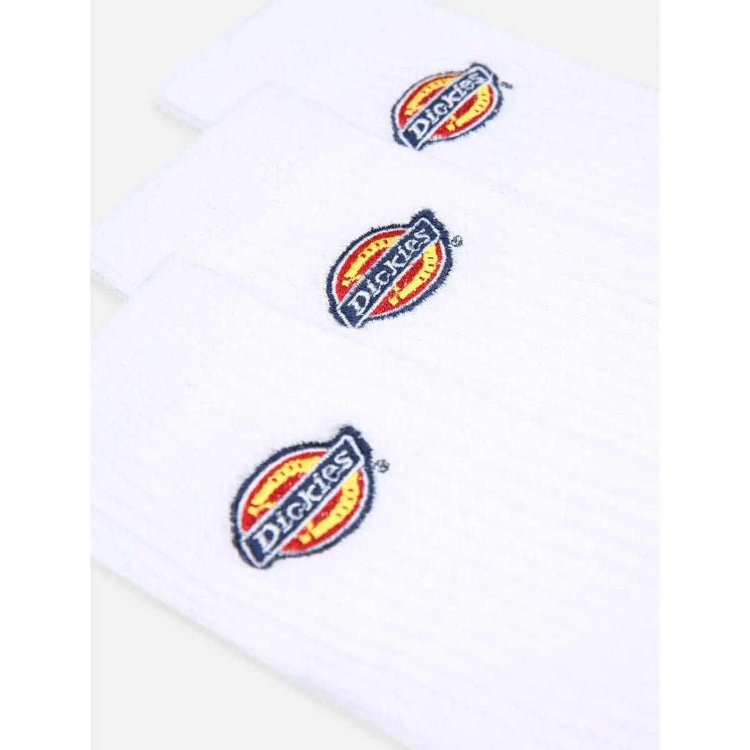 Dickies Valley Grove 3 Pack Socks - White 