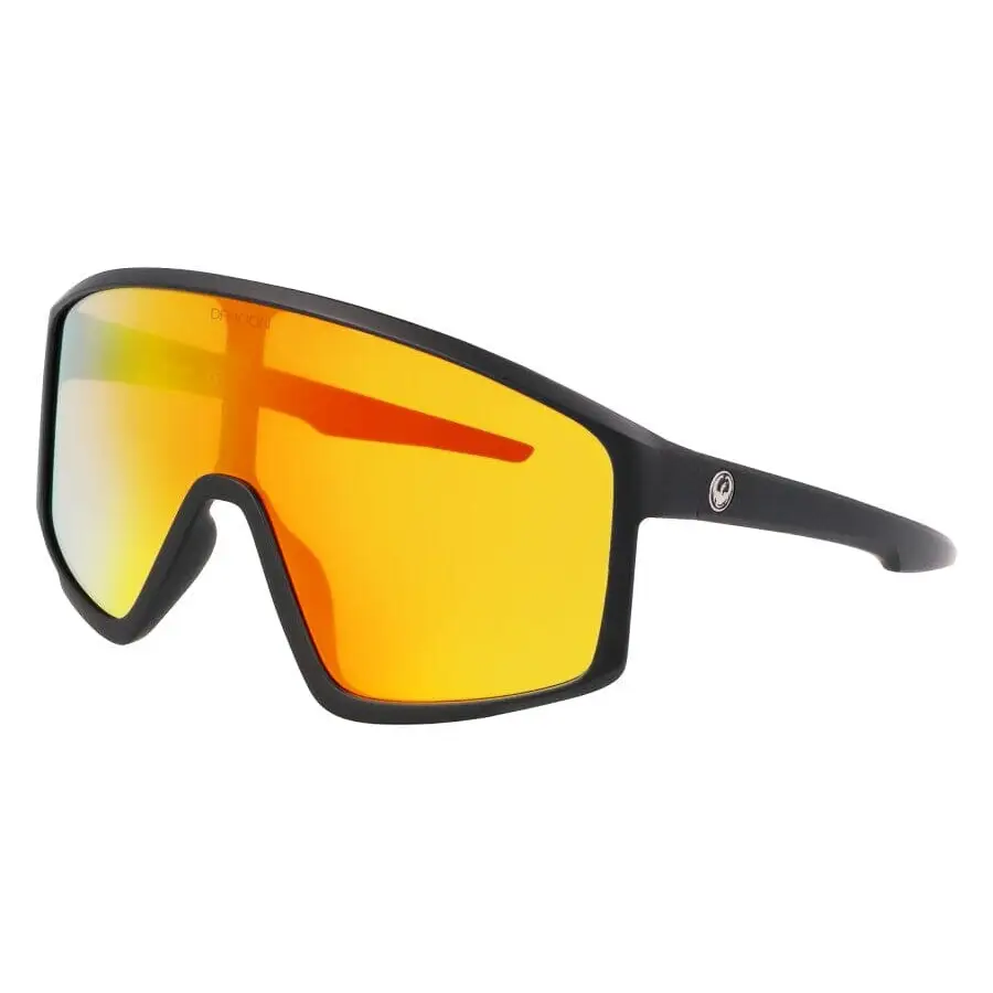 Dragon Amped Sunglasses Ion Matte Black / Red Ion 