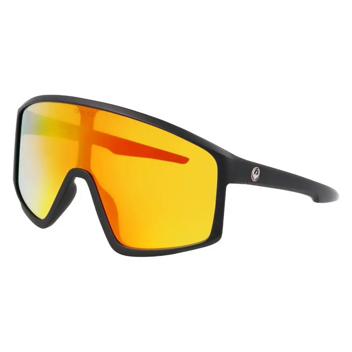 Dragon Amped Sunglasses Ion Matte Black / Red Ion 