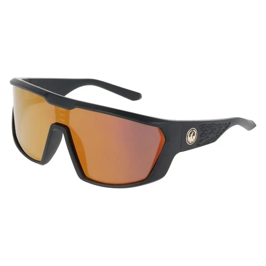 Dragon Chasm Sunglasses Matte Black / LL Red Ion 