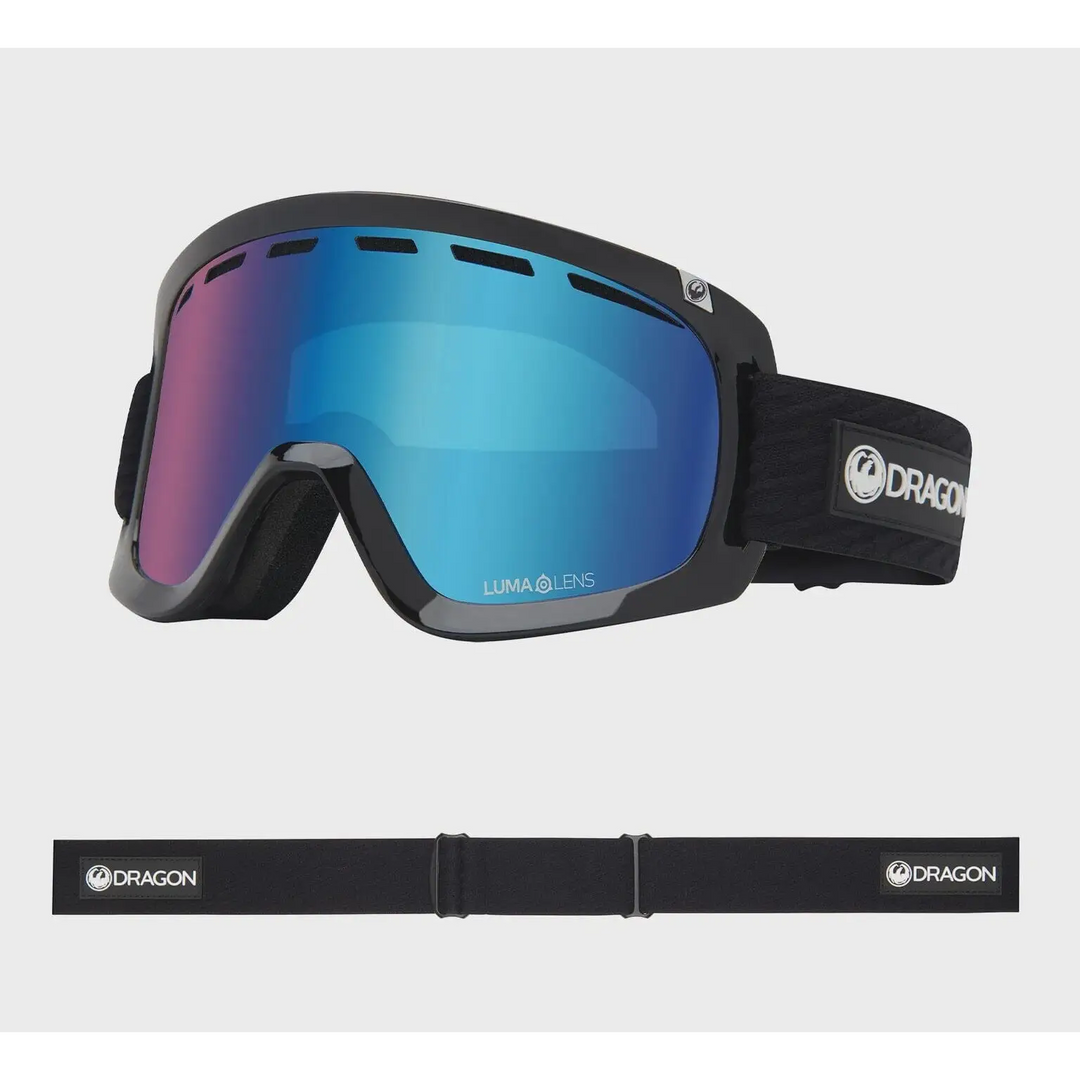 Dragon D1 OTG Snow Goggles 2024 Icon Blue LL Blue Ion + LL Amber 