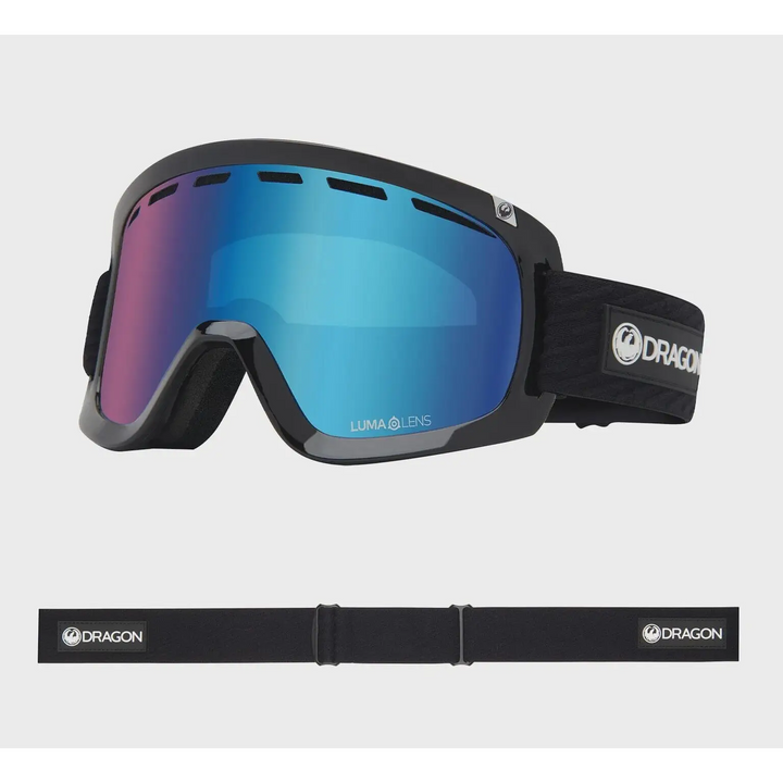 Dragon D1 OTG Snow Goggles 2024 Icon Blue LL Blue Ion + LL Amber 