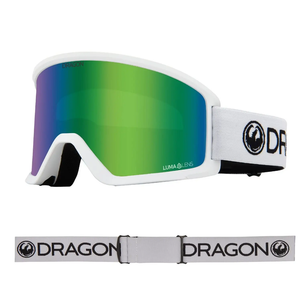 Dragon DX3 OTG Snow Goggles 2025 White / LL Green Ion 