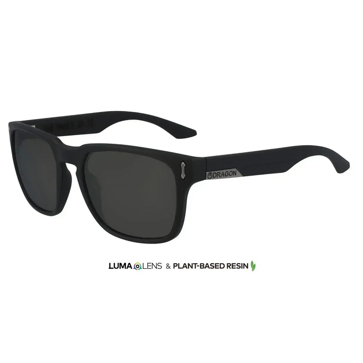 Dragon Monarch XL Sunglasses Jet Black / Smoke Polarised 
