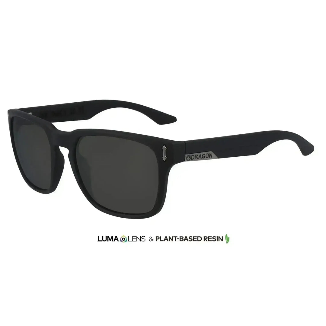 Dragon Monarch XL Sunglasses Jet Black / Smoke Polarised 