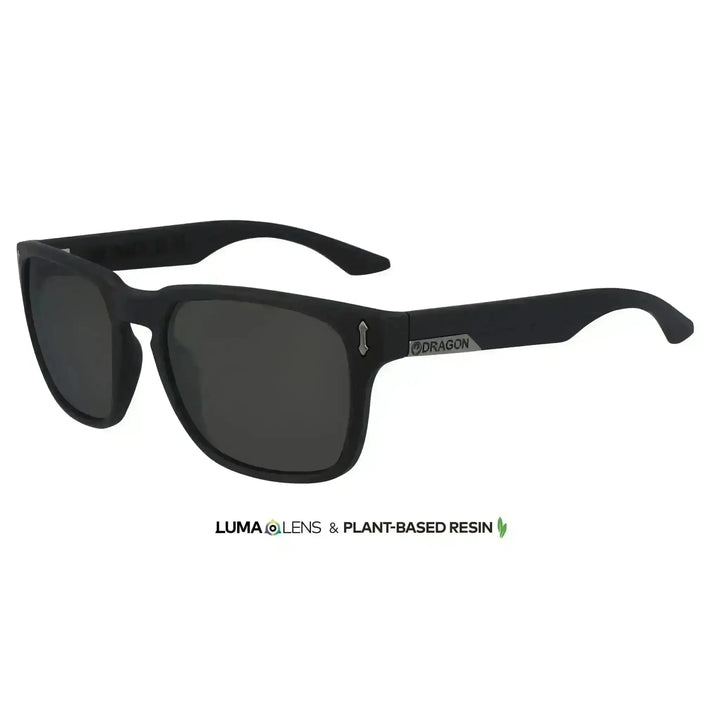 Dragon Monarch XL Sunglasses Jet Black / Smoke Polarised 