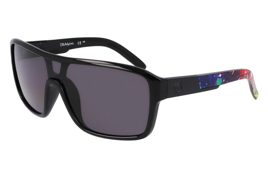 Dragon Remix Polarised Sunglasses Black Multi / Smoke Polar 