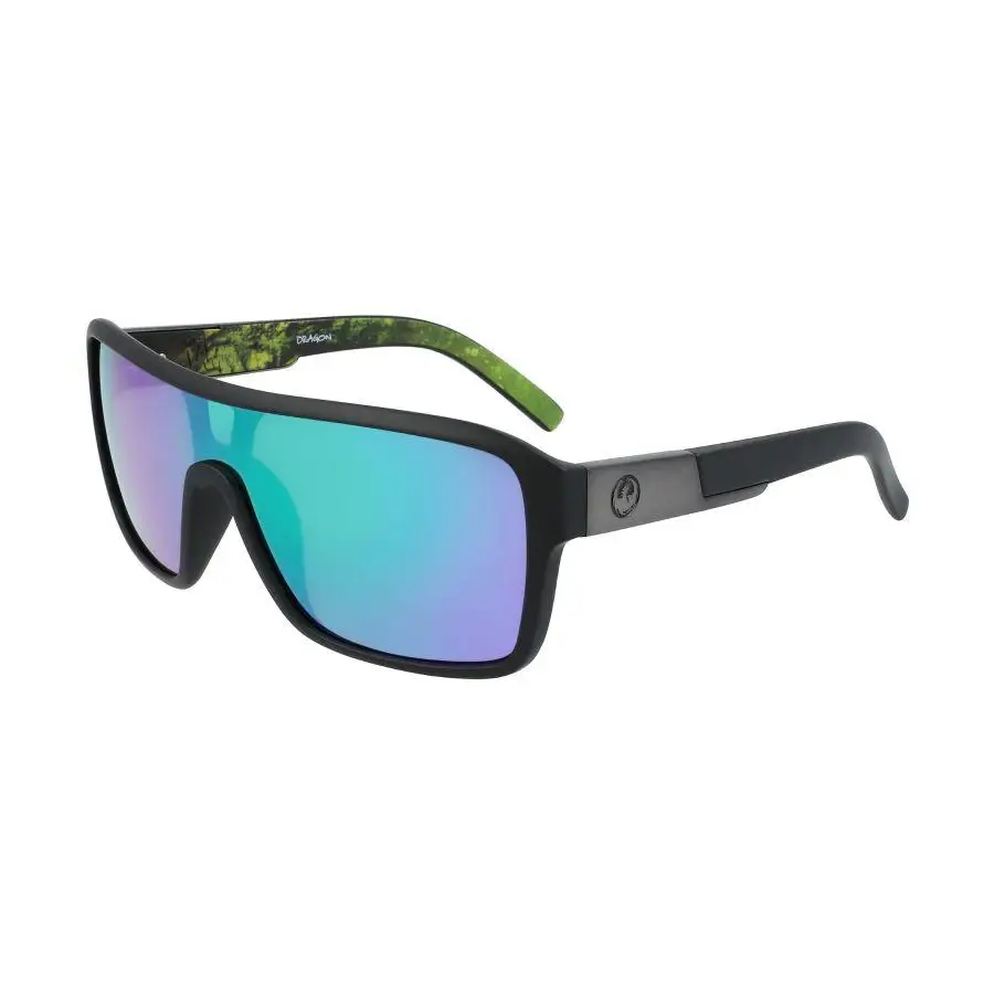 Dragon Remix Sunglasses Matte Black / Terrafirma Green Ion 