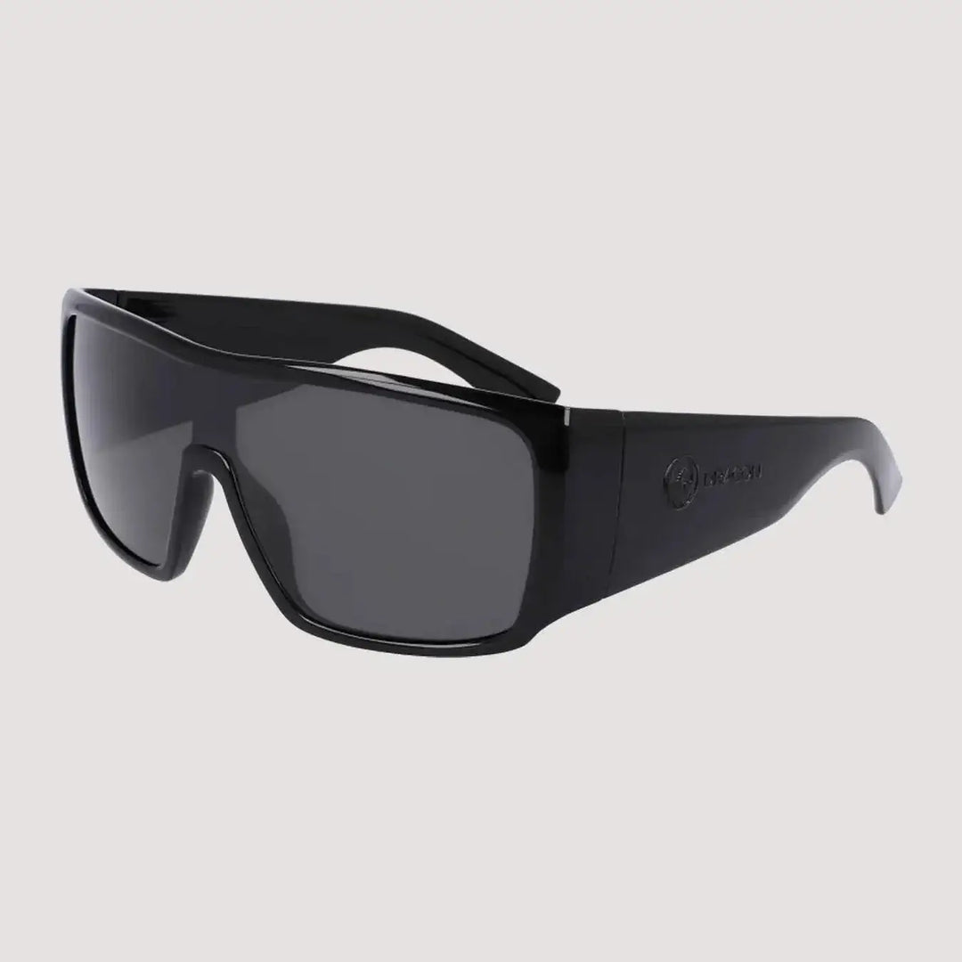 Dragon Rocker Sunglasses Shiny Black / LL Smoke 