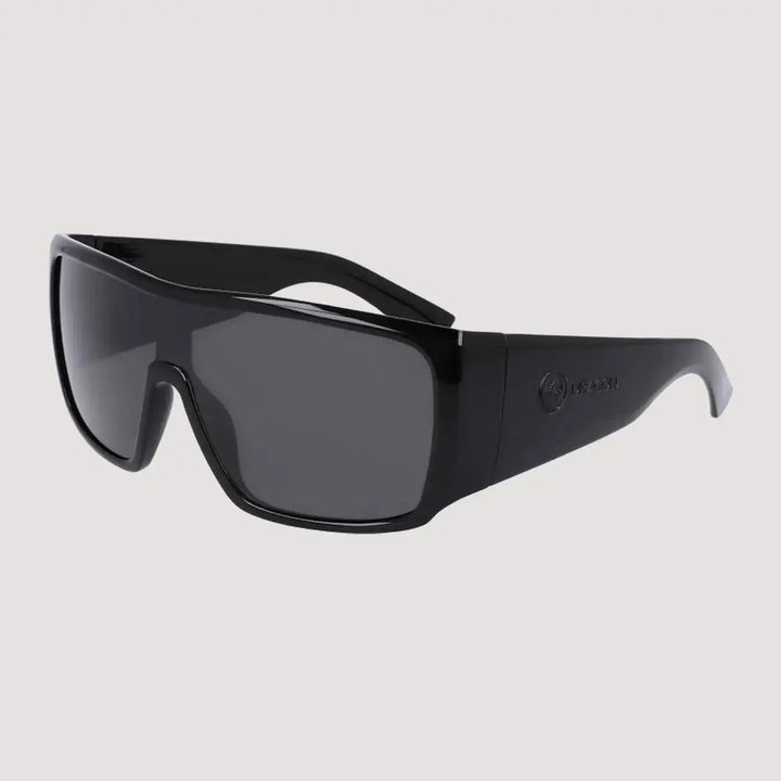 Dragon Rocker Sunglasses Shiny Black / LL Smoke 