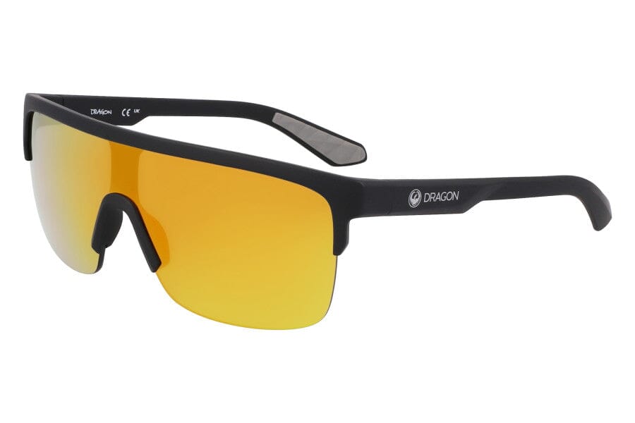 Dragon Slotted Sunglasses Matte Black / LL Red Ion 