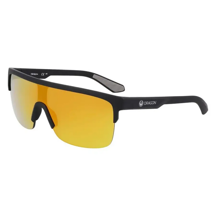 Dragon Slotted Sunglasses Matte Black / LL Red Ion 