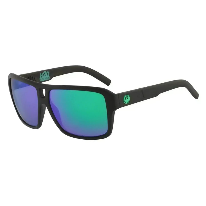 Dragon The Jam H20 Polarised Sunglasses Matte Black H20 / Green Ion Polar 