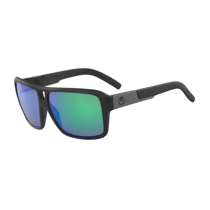 DRAGON THE JAM SUNGLASSES MatteBlackLumaLensGreenIon Polar 