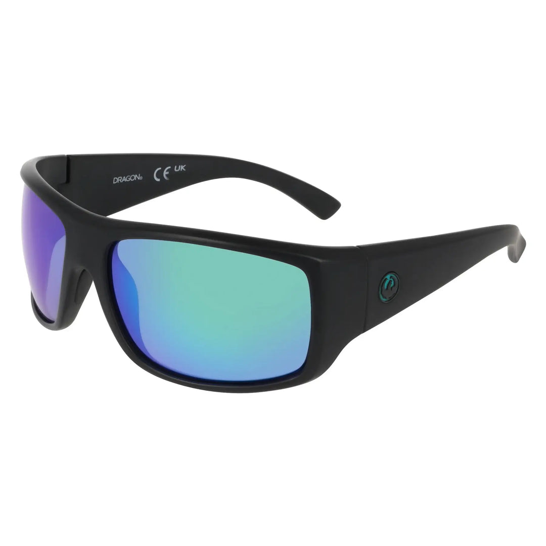 Dragon Vantage 2.0 H20 Polarised Sunglasses - Matte Black / LL Green Ion Polar