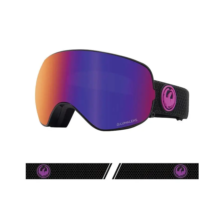 Dragon X2S Snow Goggles 2023 Split / Purple Ion / Amber 