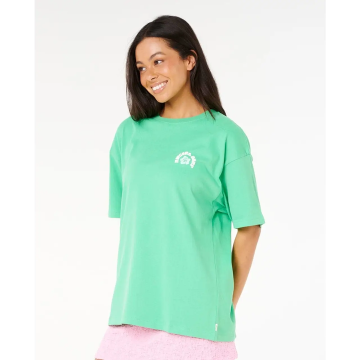 Rip Curl Luxe Surf Heritage T-Shirt Irish Green S 