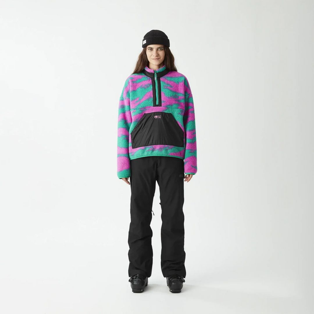 Picture Zelkova Womens 1/4 Print Fleece - Retro Bliss / M