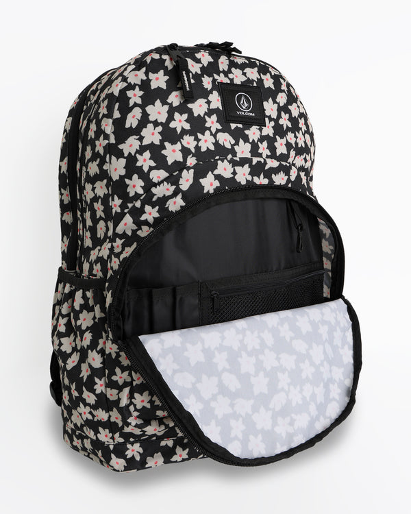 Volcom Patch Attack Backpack -Black White