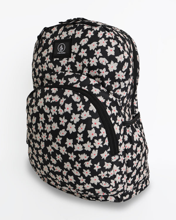 Volcom Patch Attack Backpack -Black White