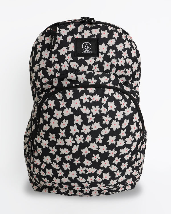 Volcom Patch Attack Backpack -Black White
