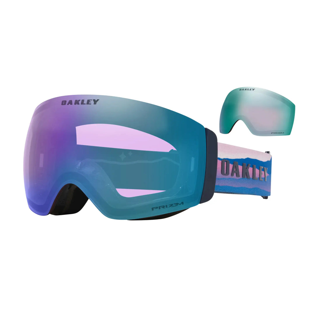 Oakley Flight Deck Pro M Mikaela Shiffrin Signature Series Snow Goggles - Prizm Snow Iced Iridium / Prizm Sapphire